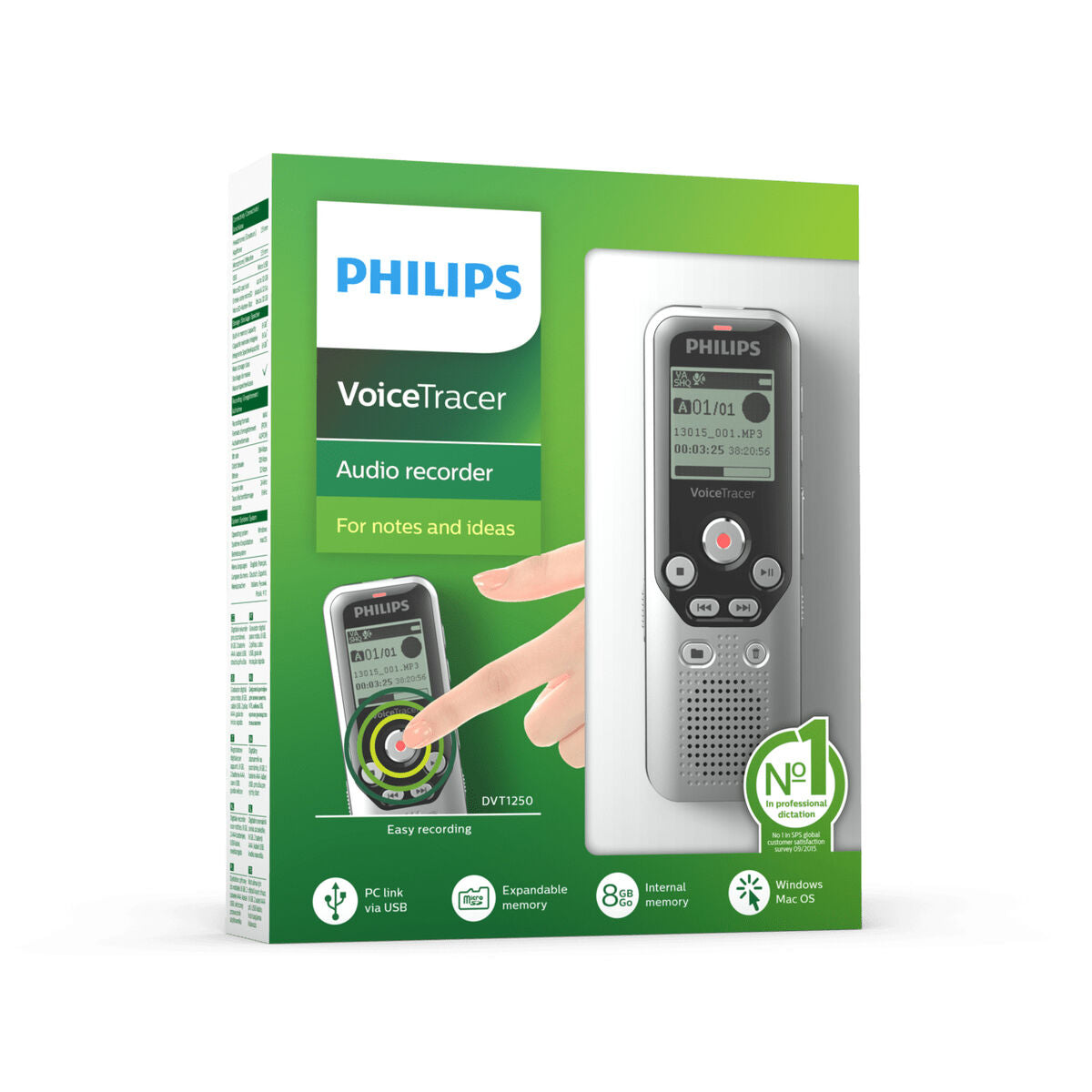 Philips Rekorder Philips Dvt1250 Schwarz/Grau