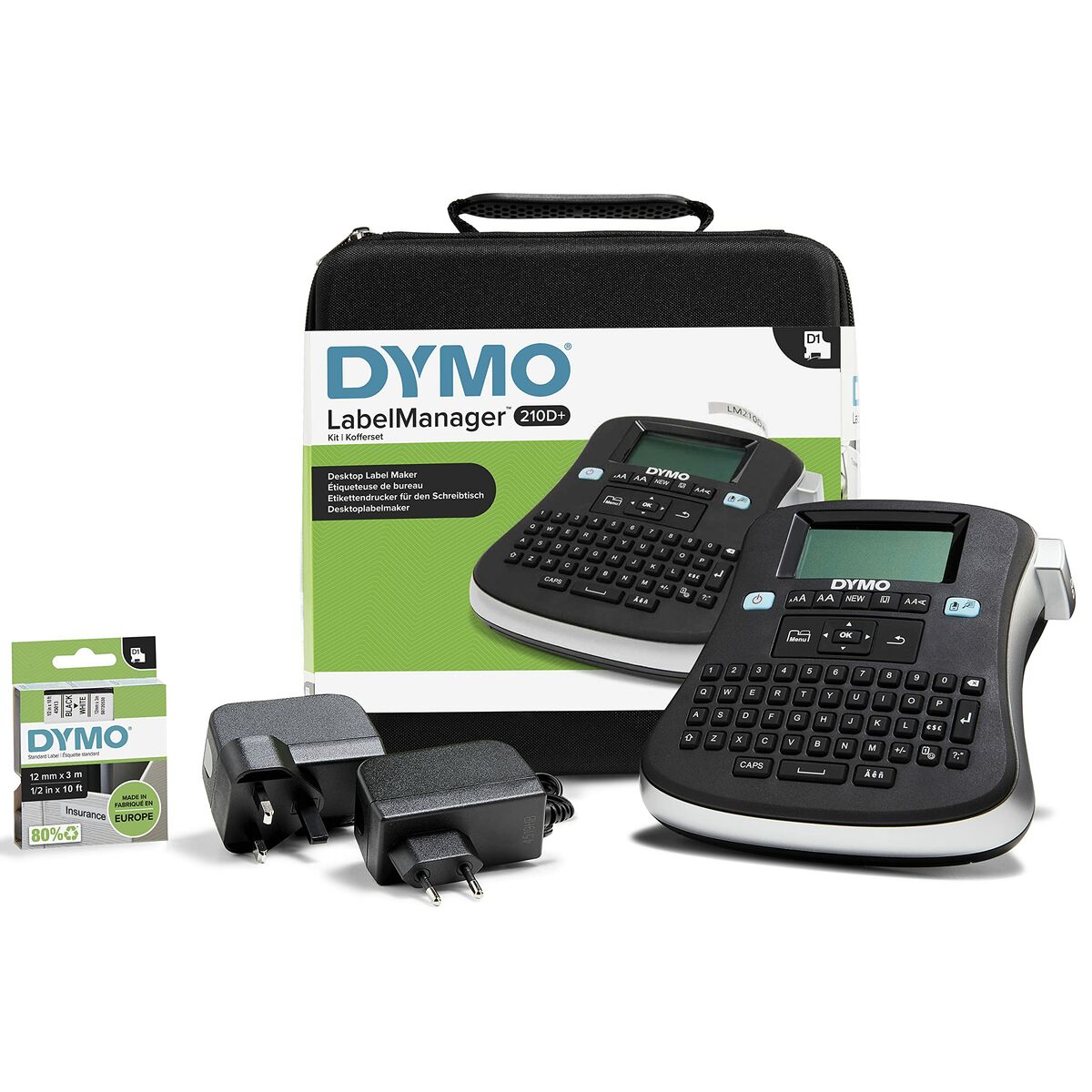 Dymo Tragbares, Elektrisches Etikettengerät Dymo Labelmanager™ 210D+ Qwerty Kitcase (1 Stück)