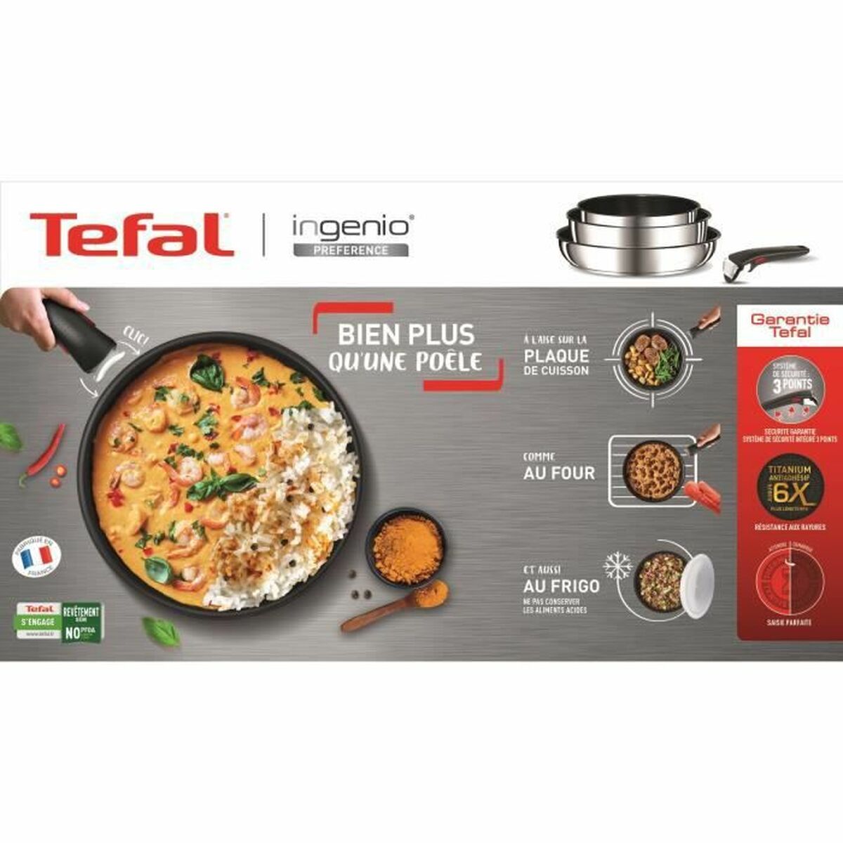 Tefal Pfanne Tefal L9730602 Edelstahl Ø 28 Cm