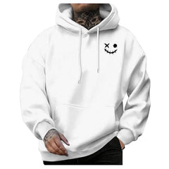 DINNIWIKL Herren Langarm Hoodie Sweatshirt 2024 Casual Basic Kordelzug Hoodie Streetwear Einfarbig Mode Warmer Pullover Übergroß Einfach Vielseitig Sport Hoodie Bequeme Trainingsjacke