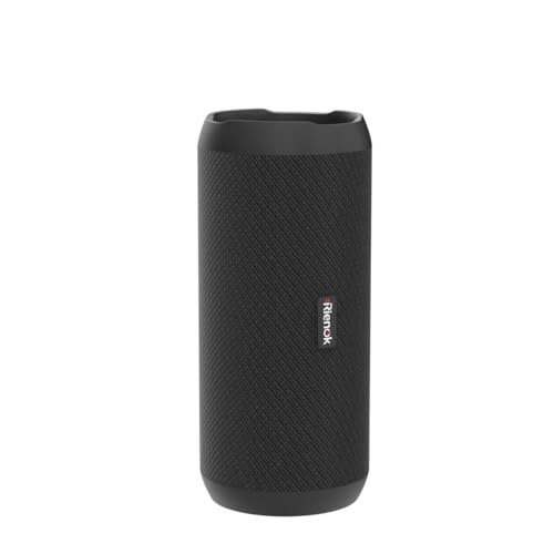 RIENOK Bluetooth Lautsprecher mit Licht Bluetooth 5.3 Musikbox Bass Kabellos Box mit IPX7 wasserdicht Stereo Sound Tragbar