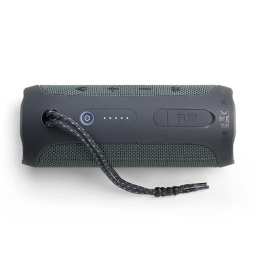 JBL Flip Essential 2 – Tragbarer Bluetooth-Lautsprecher mit wiederaufladbarem Akku – IPX7 wasserdicht – 10 Stunden Akkulaufzeit – In Schwarz