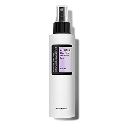 COSRX AHA/BHA Clarifying Treatment Toner | Peeling-Gesichtswasser für ebenmäßige Haut | Anti Mitesser & Anti Pickel | Poren Verkleinern | für alle Hauttypen | Vegan,tierversuchsfrei | Korean Skincare