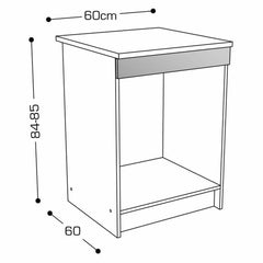 Bigbuy Home Beistellmöbel Grau 60 X 60 X 85 Cm