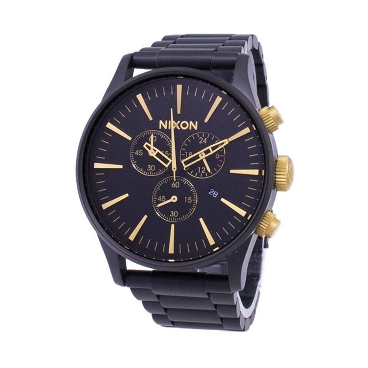 Nixon Herrenuhr Nixon A386-1041 Schwarz Gold