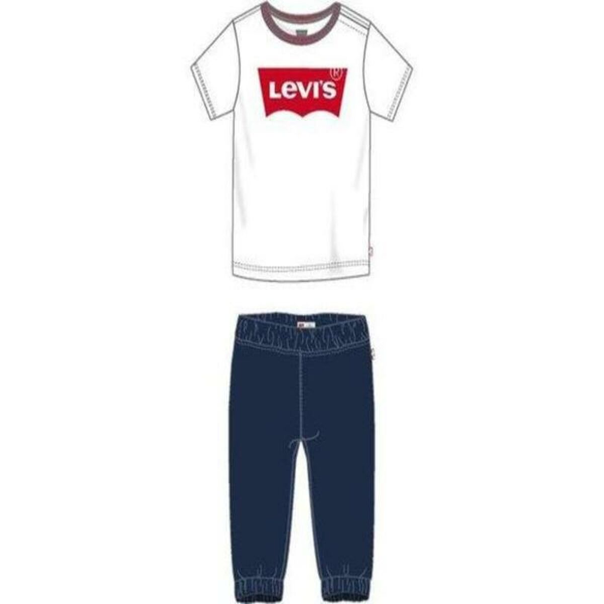 Levi's Baby-Sportset Twill Jogger Levi's 6Ea924-001  Weiß