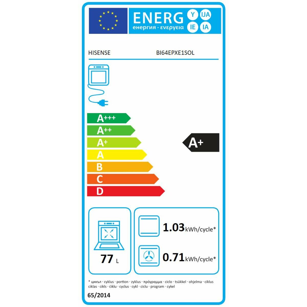 Hisense Pyrolytherd Hisense Bi64Epxe1Sol 3500 W