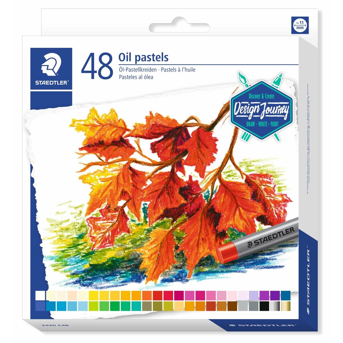 Staedtler Wachstifte Bunt Staedtler Design Journey 48 Stücke Bunt