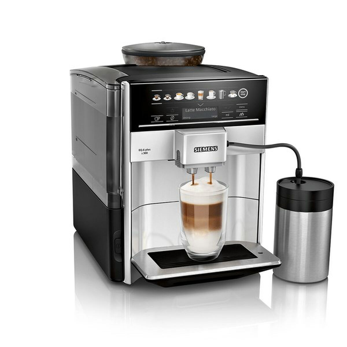 Siemens Ag Superautomatische Kaffeemaschine Siemens Ag Te653M11Rw Silberfarben 2 Kopper 1,7 L