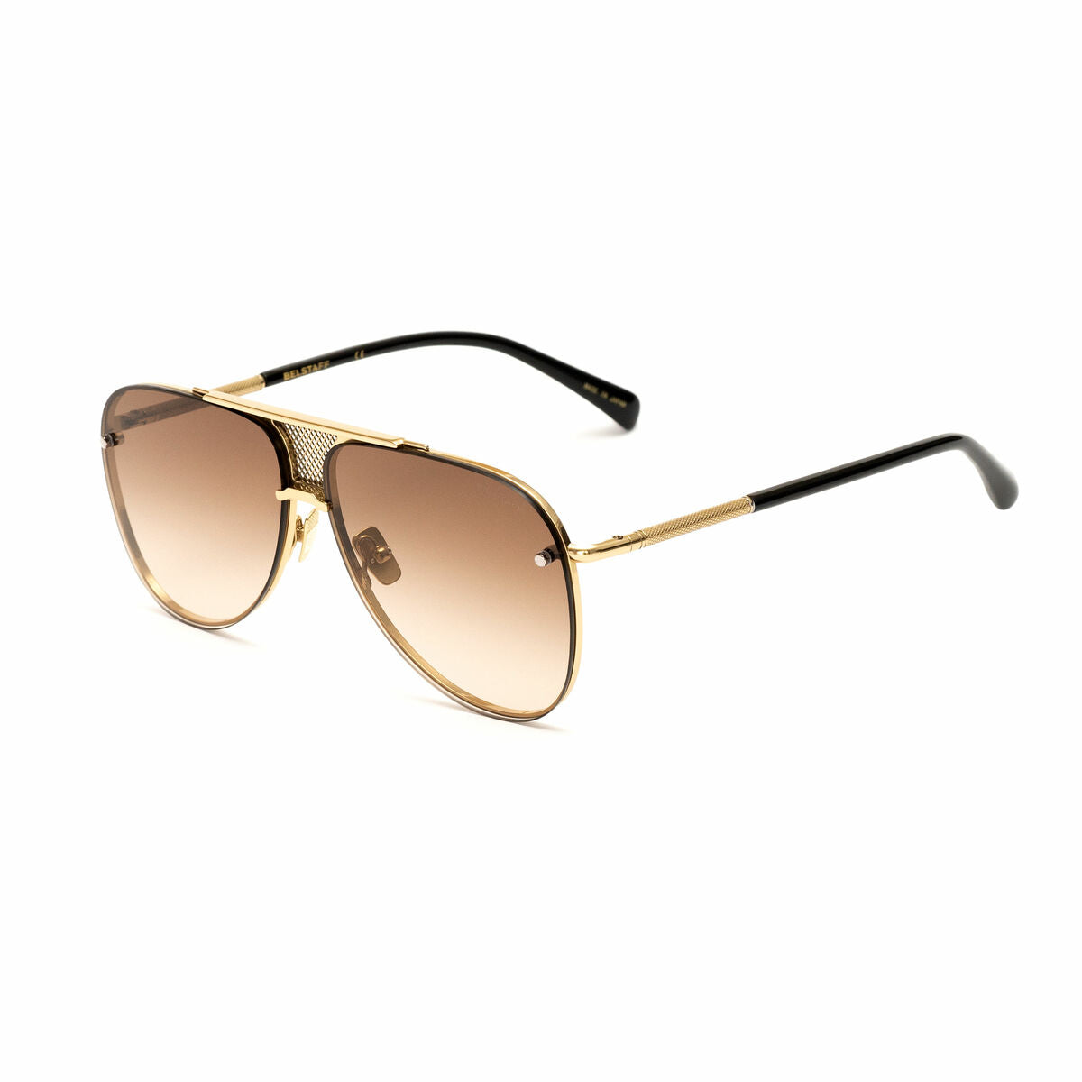 Belstaff Herrensonnenbrille Belstaff Beckington-Shiny-Light-Dorado Gold Ø 61 Mm