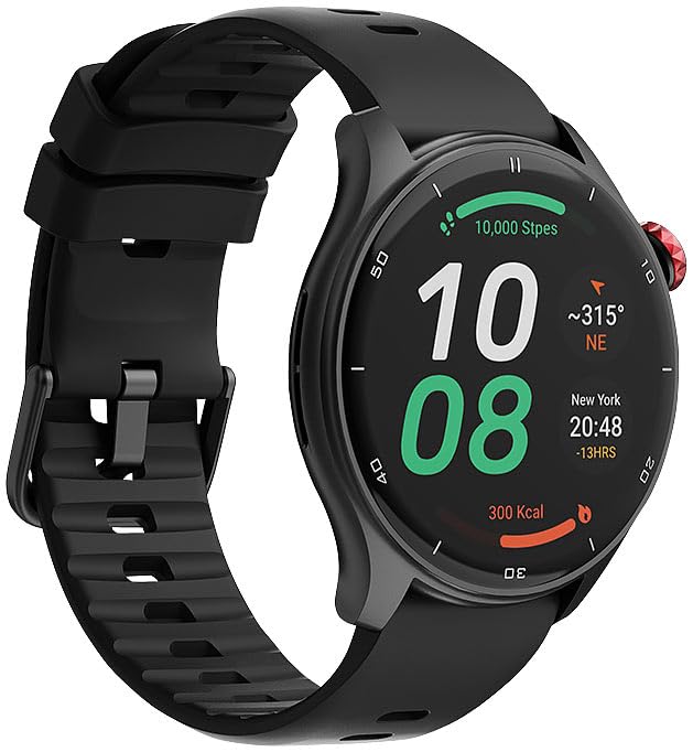 Newgen Medicals Smartwatch Damen Android: Premium-GPS-Fitness-&-Fashion-Smartwatch, AMOLED-Display, Freisprechen (Smartwatch mit Telefonfunktion, GPS-Multisport-Smartwatch)