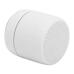 Elprico Tragbarer Bluetooth-Lautsprecher, Bluetooth5.0-Stereolautsprecher Klarer Stereo-Minilautsprecher mit Satten Bässen und Farbigen Lichtern für Den Außenbereich(Weiß)