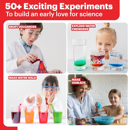 Doctor Jupiter My First Science Kit for Kids Ages 4-5-6-7-8-9-10-11-12 | Birthday Gift Ideas for 4+ Year Old Boys & Girls | STEM Learning & Educational Toys | 50+ Experiments Starter Science Series