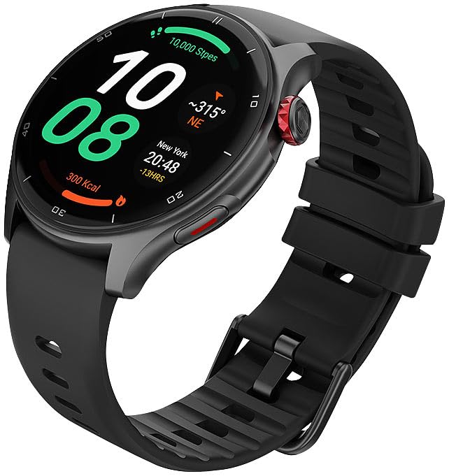 Newgen Medicals Smartwatch Damen Android: Premium-GPS-Fitness-&-Fashion-Smartwatch, AMOLED-Display, Freisprechen (Smartwatch mit Telefonfunktion, GPS-Multisport-Smartwatch)