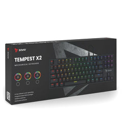 Savio Tastatur Savio Tempest X2 Brown Schwarz Qwerty