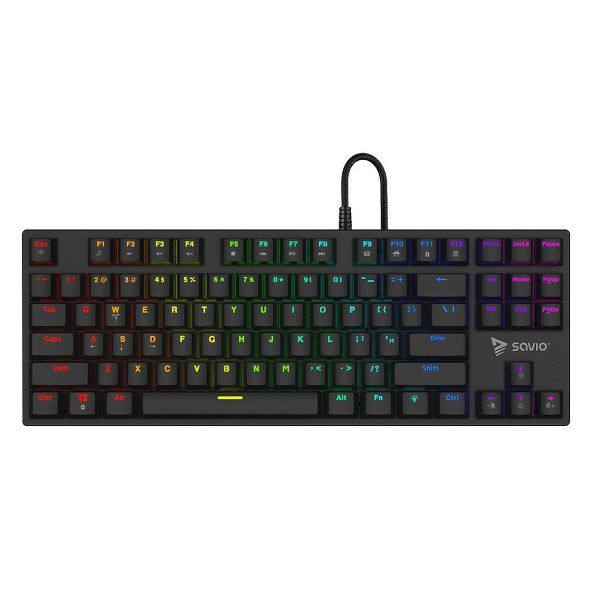 Savio Tastatur Savio Tempest X2 Brown Schwarz Qwerty