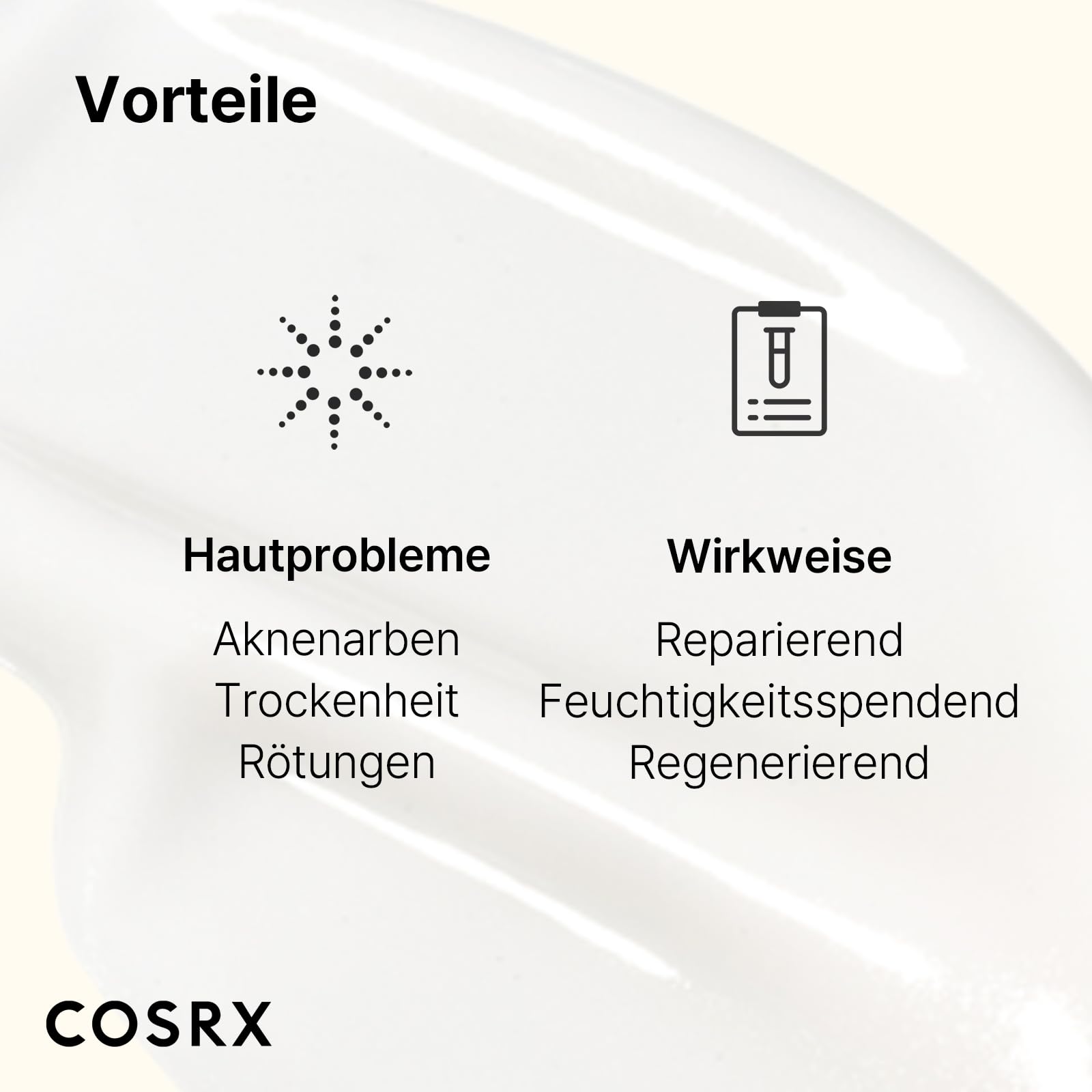 COSRX Advanced Snail 92% All in One Cream | Schneckenschleim Creme mit Hyaluron | Anti Pickel Anti Falten Gesichtscreme | für trockene und empfindliche Haut | Korean Skincare