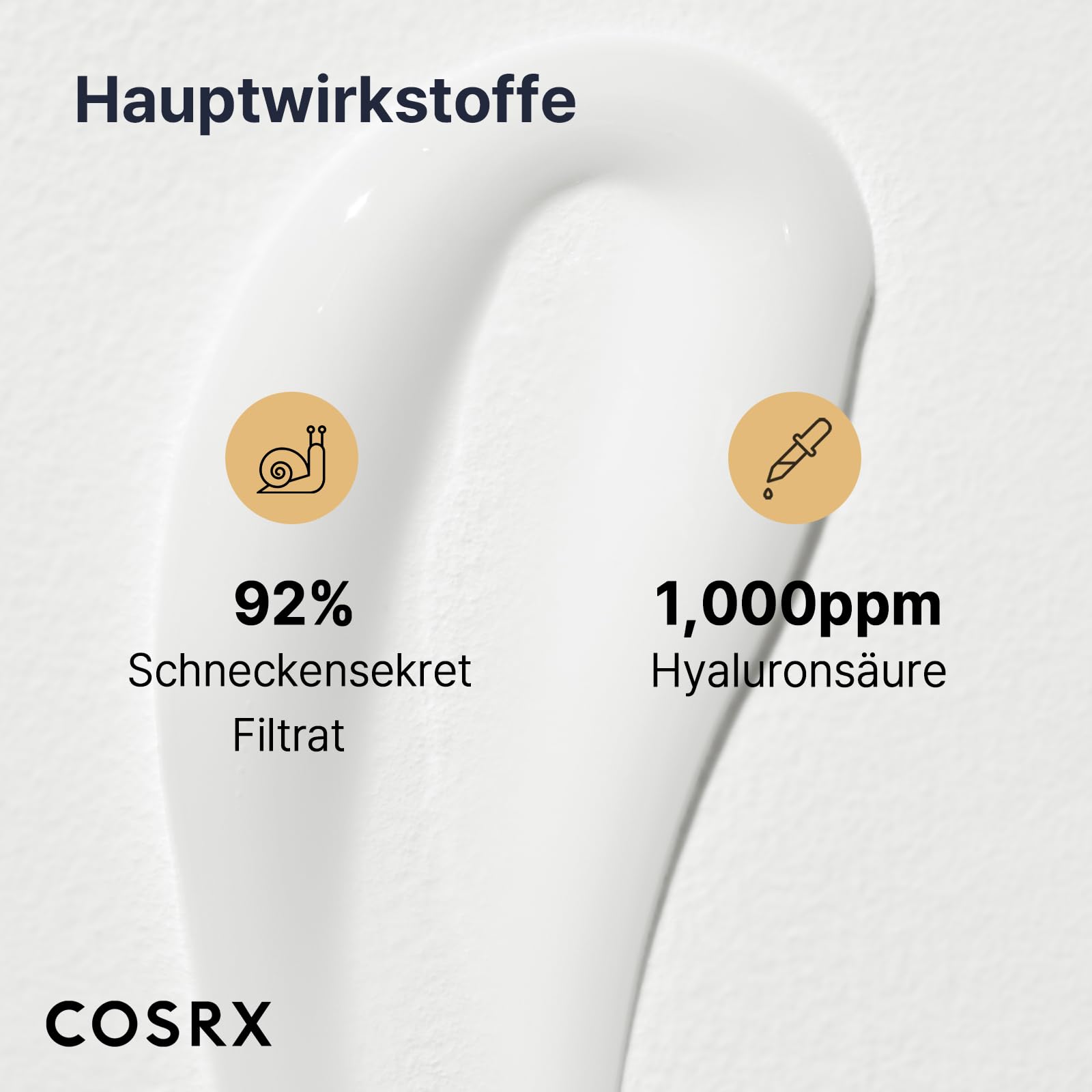 COSRX Advanced Snail 92% All in One Cream | Schneckenschleim Creme mit Hyaluron | Anti Pickel Anti Falten Gesichtscreme | für trockene und empfindliche Haut | Korean Skincare