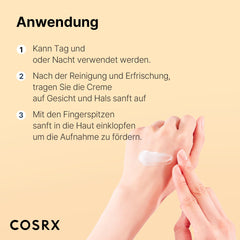 COSRX Advanced Snail 92% All in One Cream | Schneckenschleim Creme mit Hyaluron | Anti Pickel Anti Falten Gesichtscreme | für trockene und empfindliche Haut | Korean Skincare