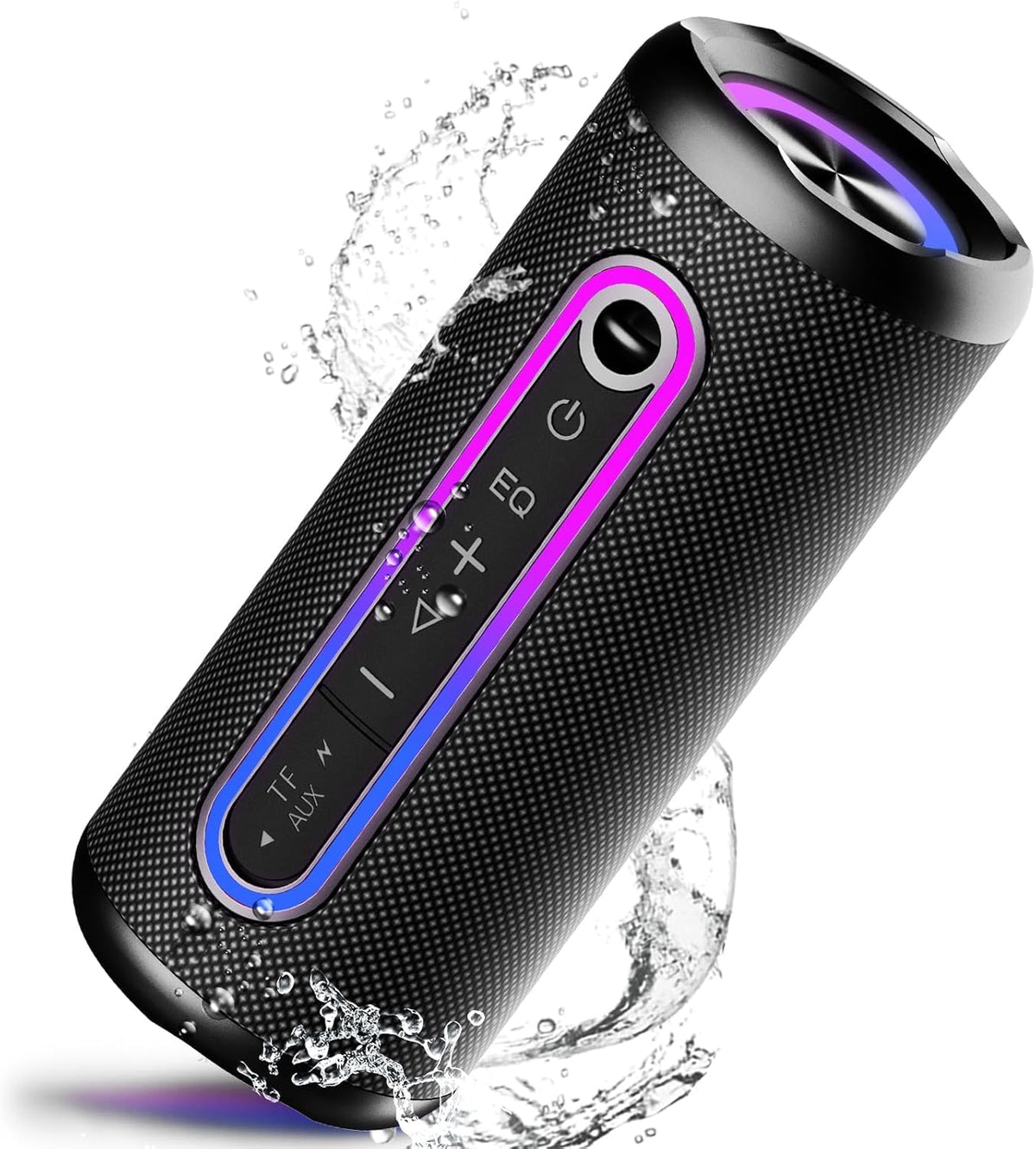 taopodo Bluetooth Lautsprecher mit Licht, Bluetooth 5.4 Musikbox, 30W Dual Lautsprecher, Dualen Bass-Treibern, 30 Std Akku, IP7 wasserdicht, TWS Paarung, AUX, TF Karte, Geeignet Outdoor/Party/Reisen