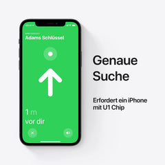 Apple AirTag - Finde und behalte Deine Sachen im Blick: Schlüssel, Geldbörsen, Gepäck, Rucksäcke und mehr. Einfaches Einrichten mit iPhone oder iPad. Austauschbare Batterie