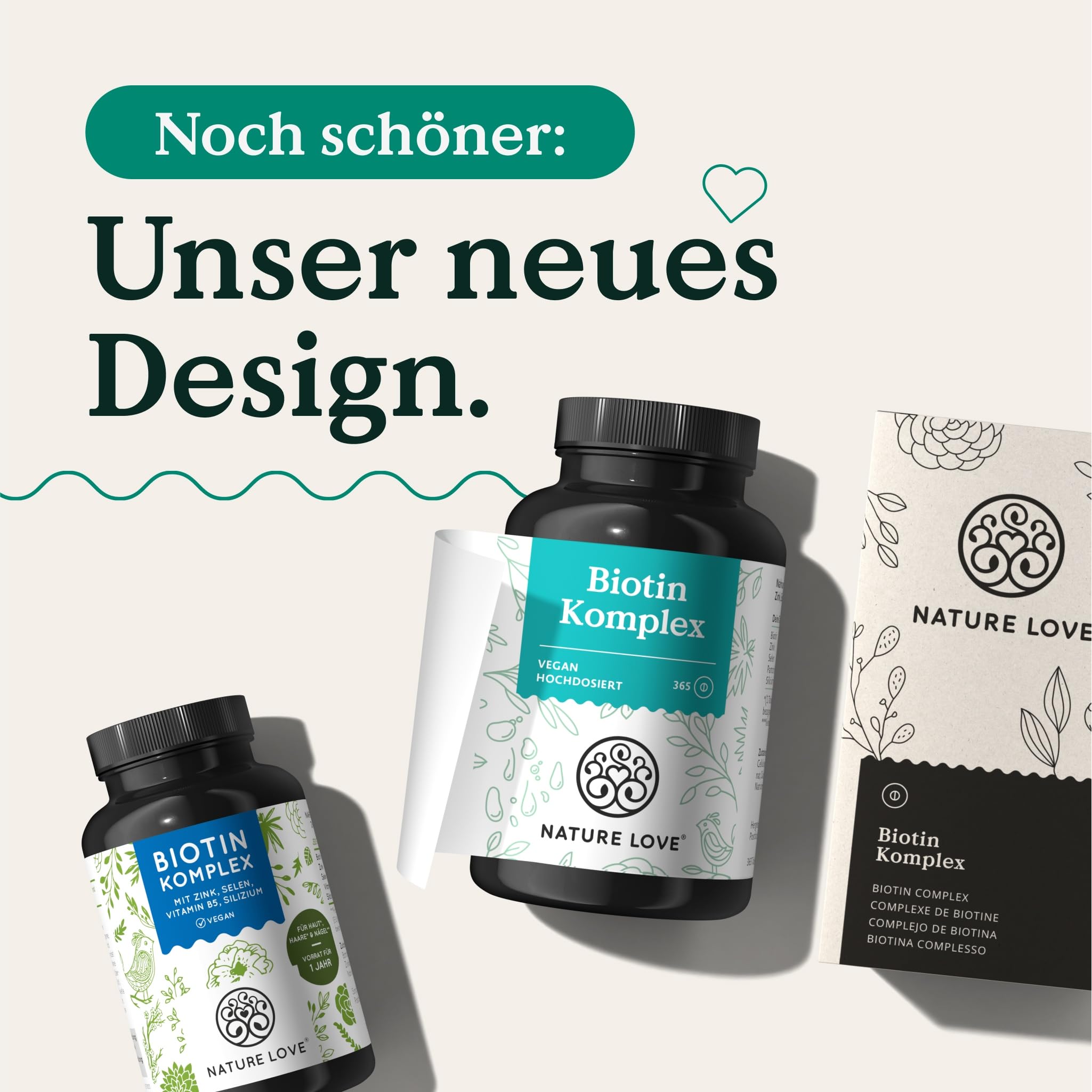 Biotin mit Zink & Selen - hochdosiert mit 10.000 µg Biotin - 365 Tabletten für Haare, Haut und Nägel - mit Vitamin B5 & Silizium - Haar Vitamine & Mineralstoffe im Jahresvorrat - vegan & laborgeprüft