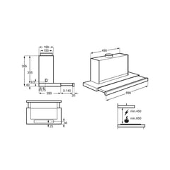 Aeg Konventioneller Rauchfang Aeg Dpe5960M Stahl