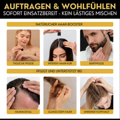 Don Quiff® Rosmarin+ Haaröl gegen Haarausfall, AntiSpliss |MADE IN GERMANY| BIO Qualität |HOCHDOSIERT| Vegan, stärkt Kopfhaut & Haare, Repair |GOLD STANDARD| SalonQualität