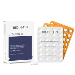 Minoxidil BIO-H-TIN 50 mg/ml Spray, Lösung zum Auftragen auf die Kopfhaut 3x 60 ml + BIO-H-TIN Vitamin H 2,5 mg 84 Tabletten für 12 Wochen