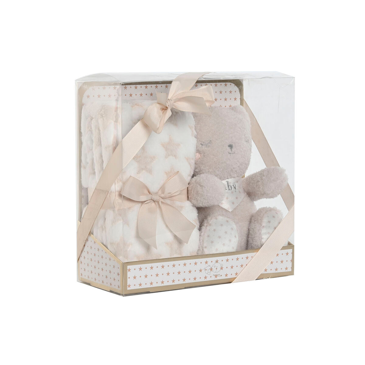 Home Esprit Baby-Geschenk-Set Home Esprit Blau Beige Rosa Polyester (3 Stück)