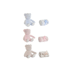 Home Esprit Baby-Geschenk-Set Home Esprit Blau Beige Rosa Polyester (3 Stück)