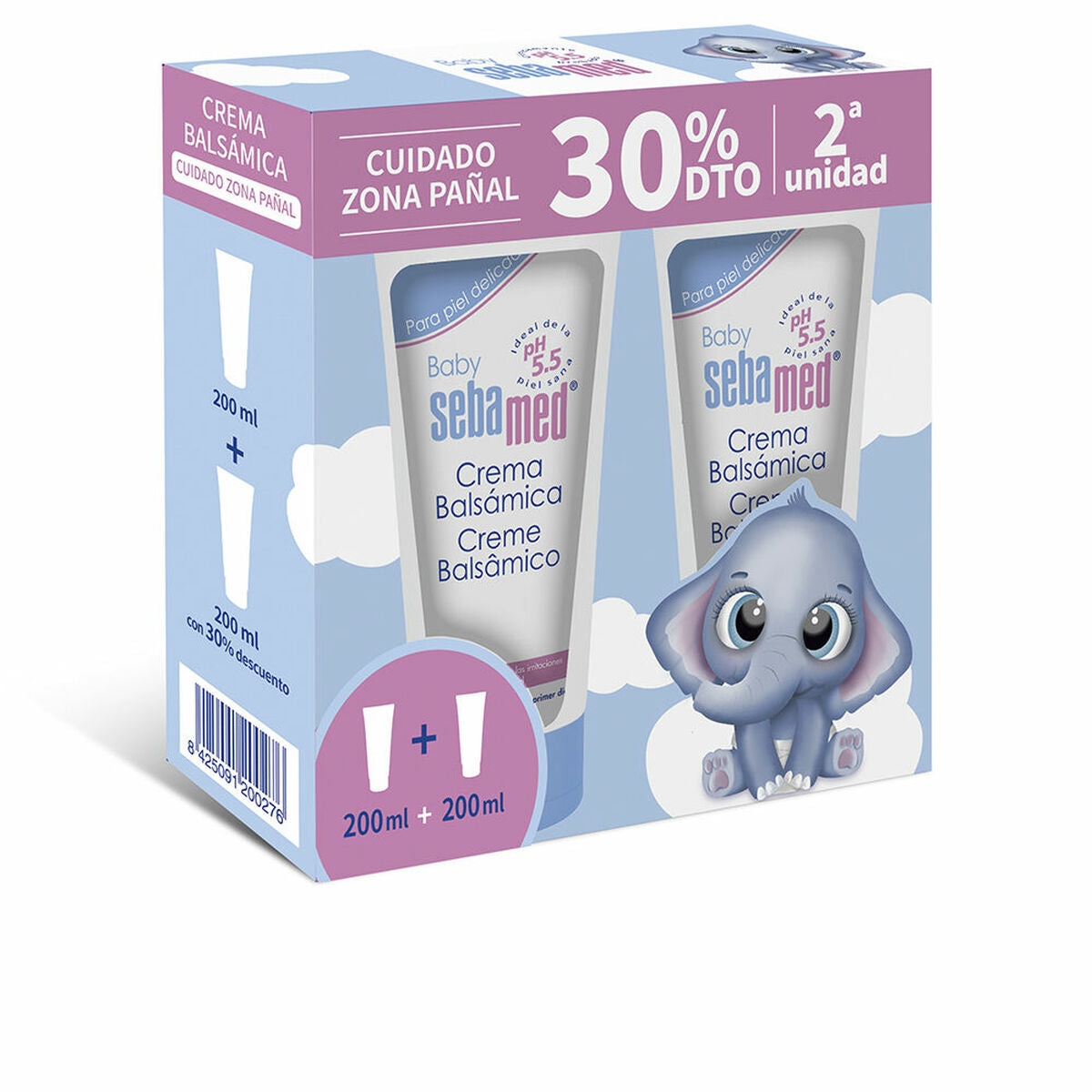 Sebamed Windelzone Tagespflegecreme Sebamed Baby 200 Ml X 2