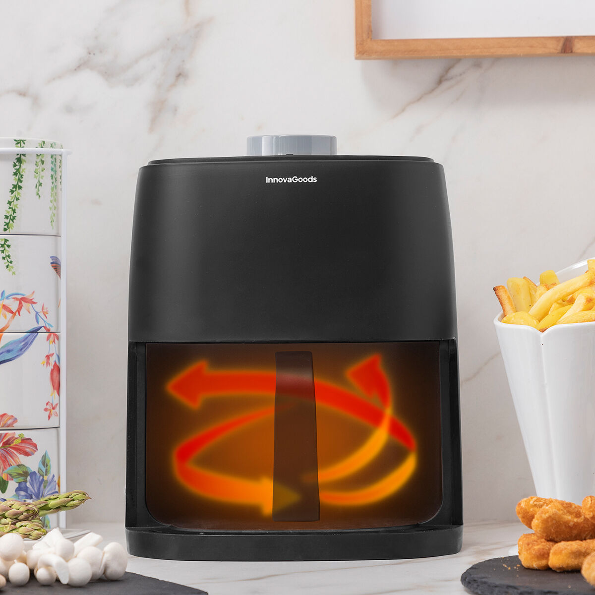 Innovagoods Heißluftfritteuse Innovagoods Fryinn Lite 2000 Schwarz 1200 W 2 L