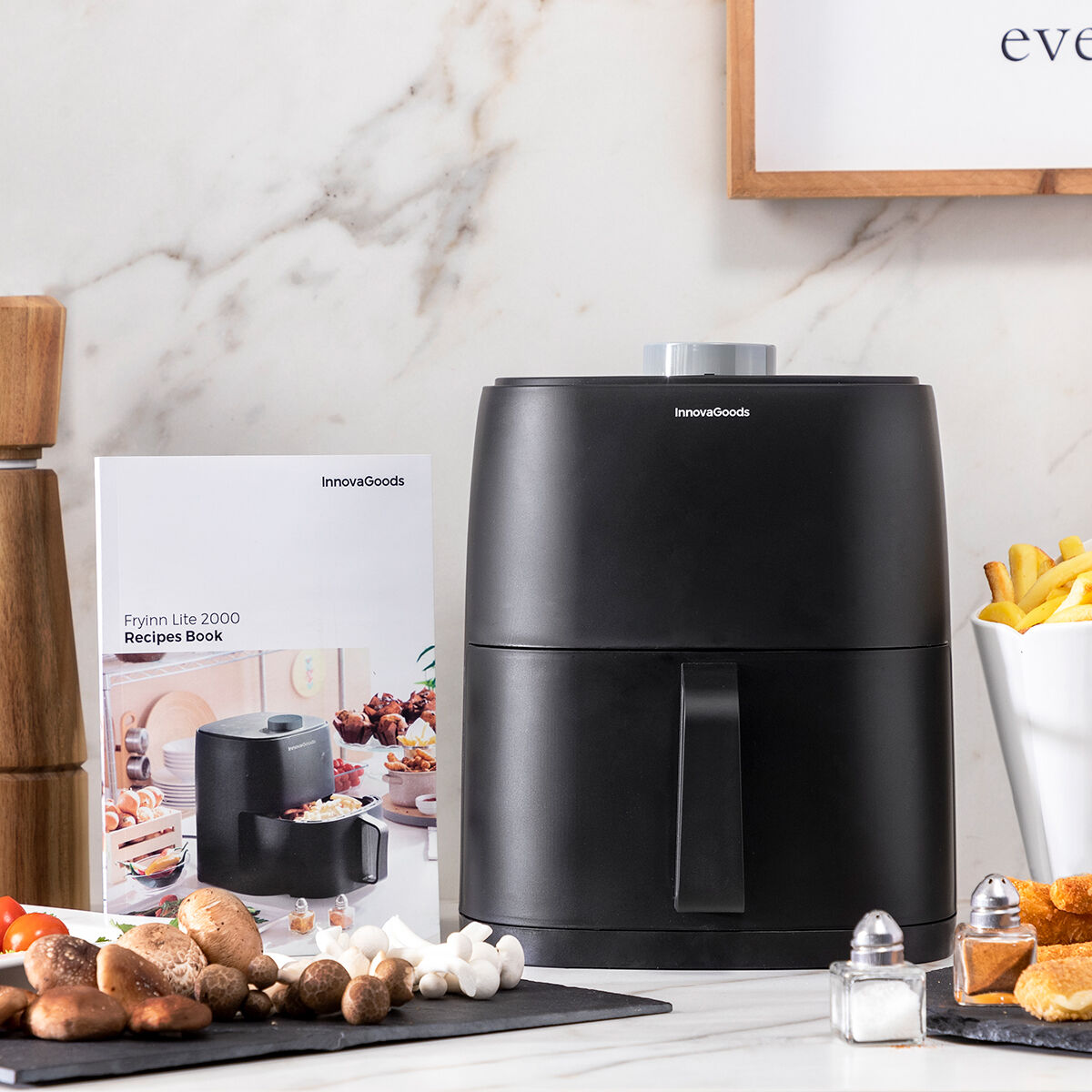 Innovagoods Heißluftfritteuse Innovagoods Fryinn Lite 2000 Schwarz 1200 W 2 L