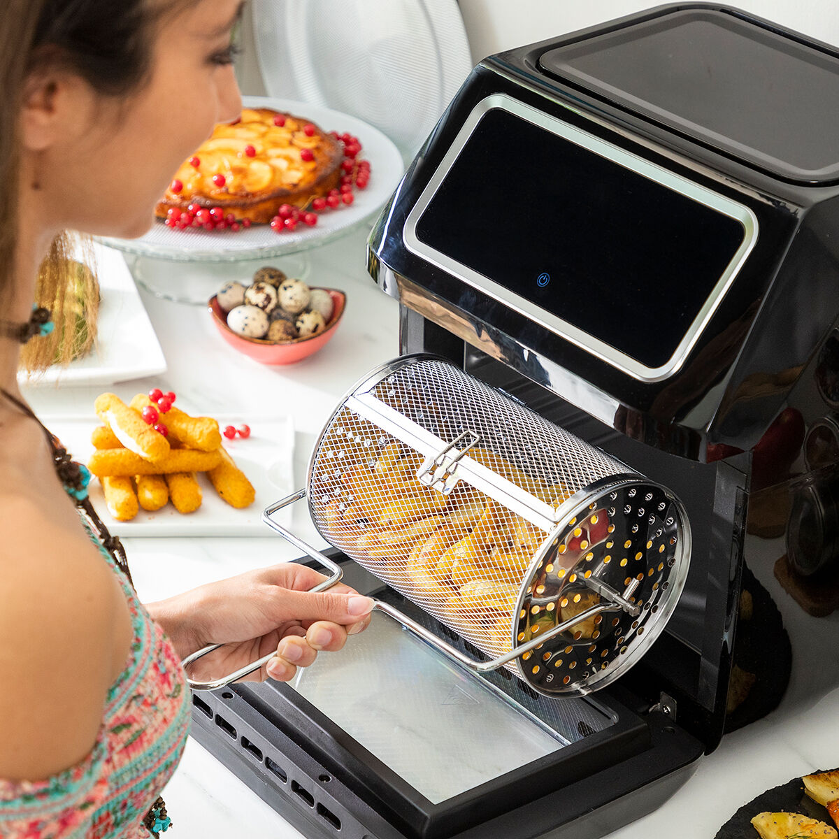 Innovagoods Heißluftfritteuse Innovagoods Fryinn Pro Max 12000 Schwarz 1800 W 12 L Edelstahl