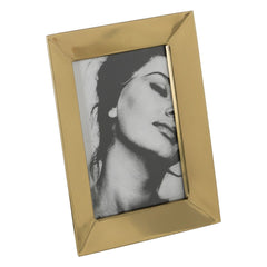 Bigbuy Home Fotorahmen Gold Edelstahl Kristall 19 X 24 Cm