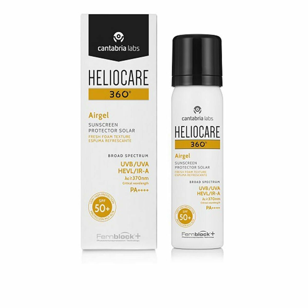 Heliocare Sonnenschutzcreme Für Das Gesicht Heliocare Airgel Schwarz Spf 50 60 Ml Photoimmunprotektor