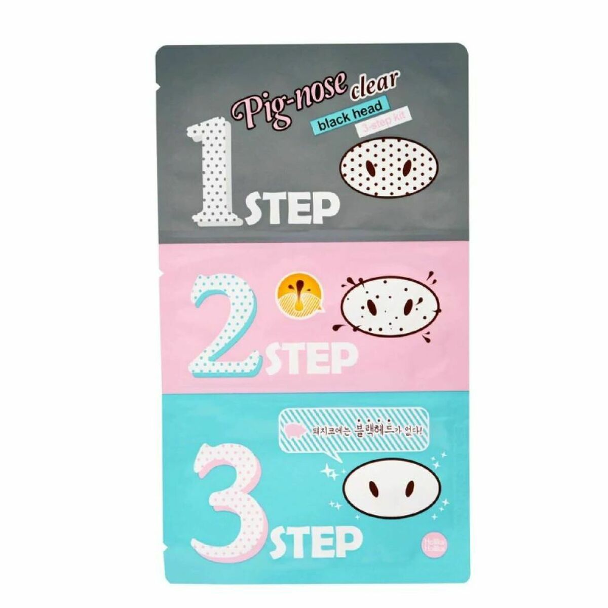 Holika Holika Gesichtsmaske Peel Off Holika Holika Pig-Nose Clear Black Head 3 Step