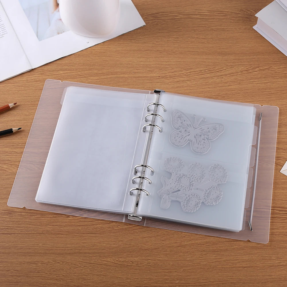 Cutting Dies Stencil Storage Book for DIY Scrapbooking Album Inner Pages Cover Collections Template Container Case Organizer