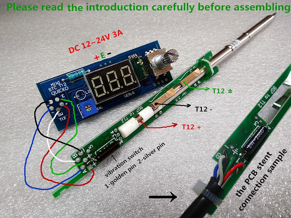 Elektrische Einheit LED Digital Lötkolben Station Temperatur Controller DIY Kits verwenden für HAKKO T12 Griff vibration schalter tipps