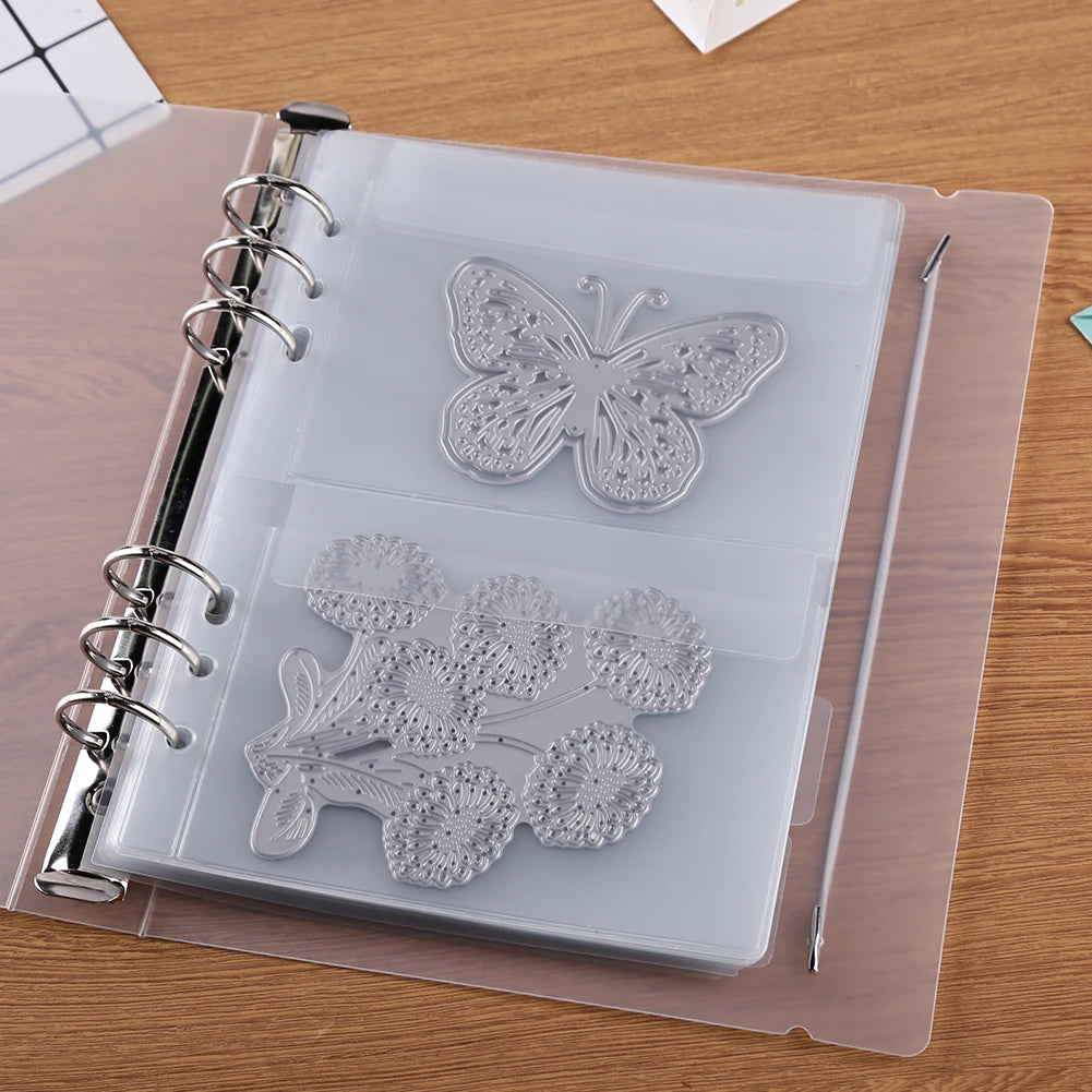 Cutting Dies Stencil Storage Book for DIY Scrapbooking Album Inner Pages Cover Collections Template Container Case Organizer