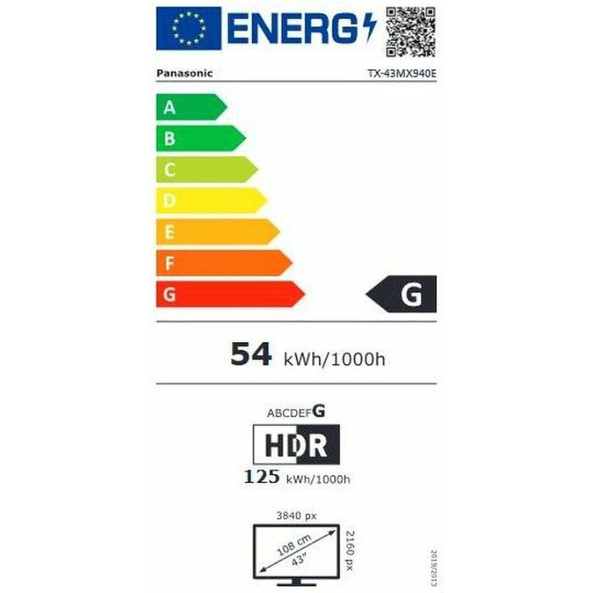 Panasonic Smart Tv Panasonic Tx43Mx940E 4K Ultra Hd 43&quot; Led Amd Freesync