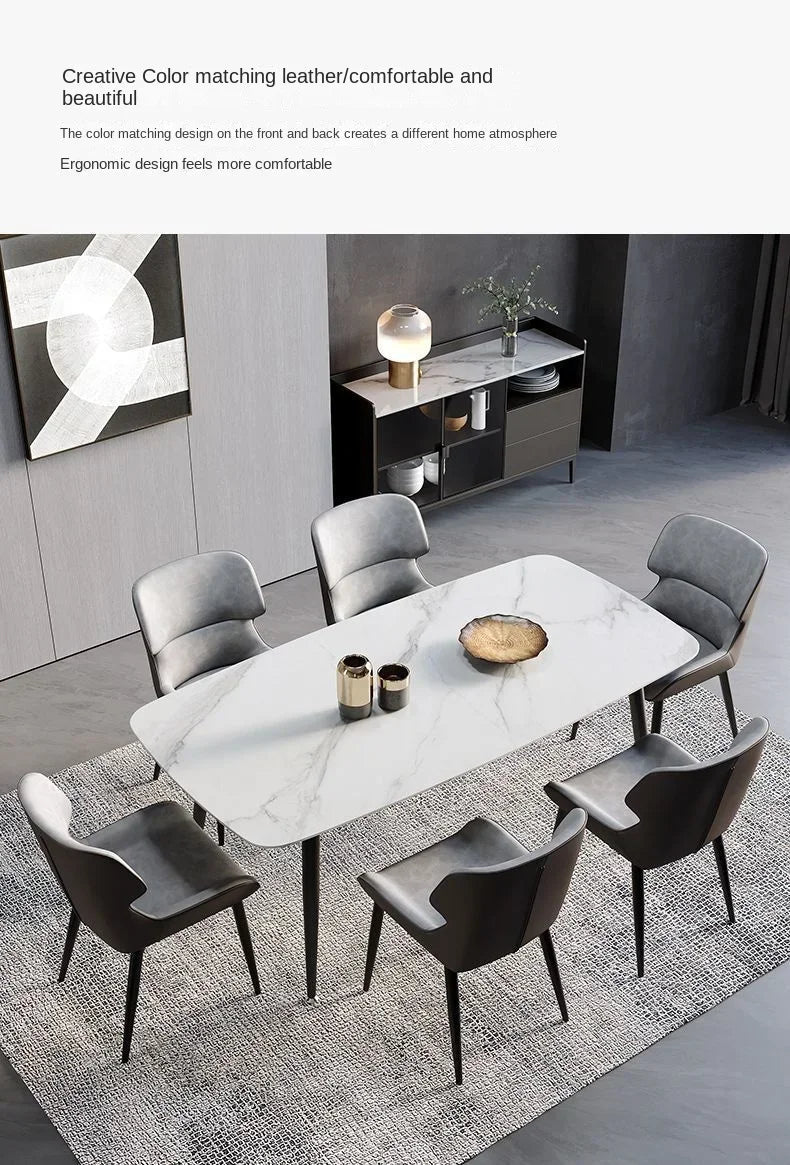 Orange moderne Luxus Esszimmers tühle Metall Schlafzimmer Garten Nagel Leder Stuhl Schreibtisch Balkon Sillas de Comedor Wohnzimmer möbel