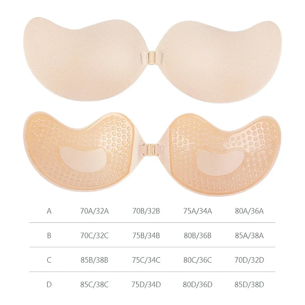 1/2 stücke Silikon Mango träger lose Unterwäsche BH Frauen unsichtbare Brustwarze Abdeckung nahtlose Push-up Bra lette sexy Brust Aufkleber Dessous