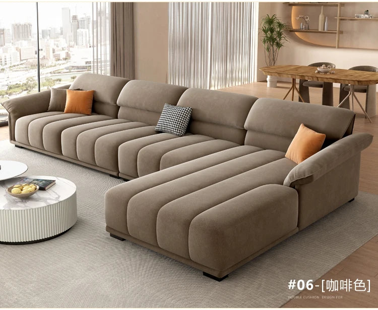 Luxuriöses europäisches Sofa für Wohnzimmer, minimalistisches modulares Sofa, bequeme Lounge, Divano Soggiorno Di Lusso, Raumdekoration