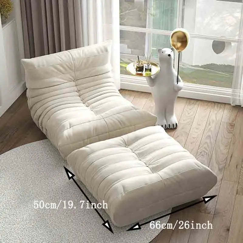 Lazy Floor Sofa Schlafzimmer Einzelsofa Wohnzimmer Wildlederstuhl Sitzsackstuhl für Erwachsene Kaminstuhl Caterpillar Sofas