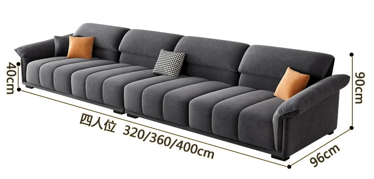 Luxuriöses europäisches Sofa für Wohnzimmer, minimalistisches modulares Sofa, bequeme Lounge, Divano Soggiorno Di Lusso, Raumdekoration