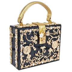 Box Designer abend tasche diamant blume Kupplung Tasche hohl relief Acryl luxus handtasche bankett partei geldbörse frauen Schulter tasche