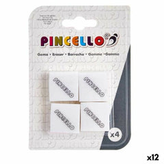 Pincello Radiergummi-Set Weiß (12 Stück)