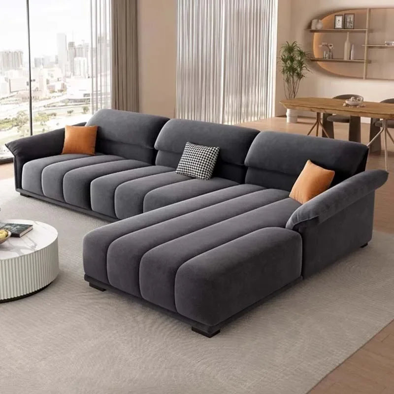 Luxuriöses europäisches Sofa für Wohnzimmer, minimalistisches modulares Sofa, bequeme Lounge, Divano Soggiorno Di Lusso, Raumdekoration